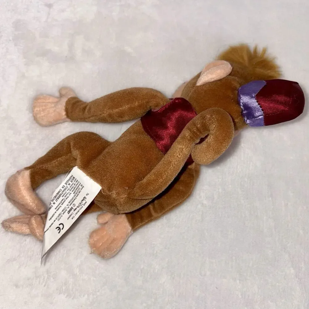 Abu Monkey Aladdin Disney Store Beanbag Stuffed Animal Plush 9” Collectible EUC